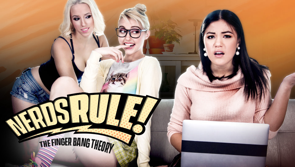 Nerds Rule!: The Finger Bang Theory - Chloe Cherry & Kendra Spade & Aspen Romanoff